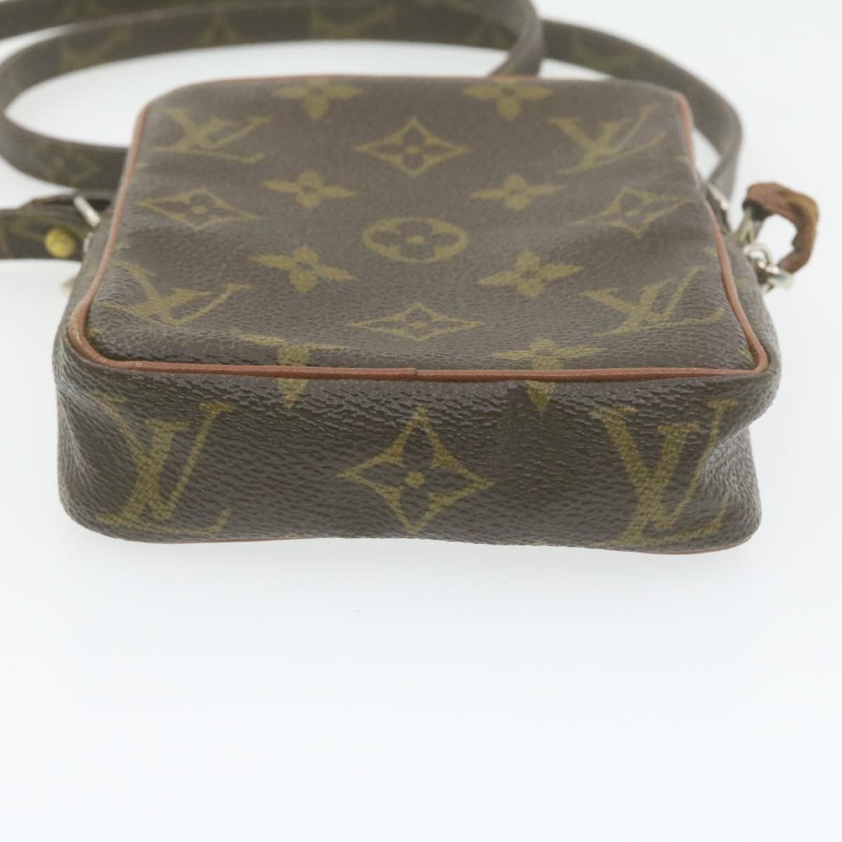 LOUIS VUITTON Monogram Mini Posh Shoulder Bag No.202 LV Auth am788g