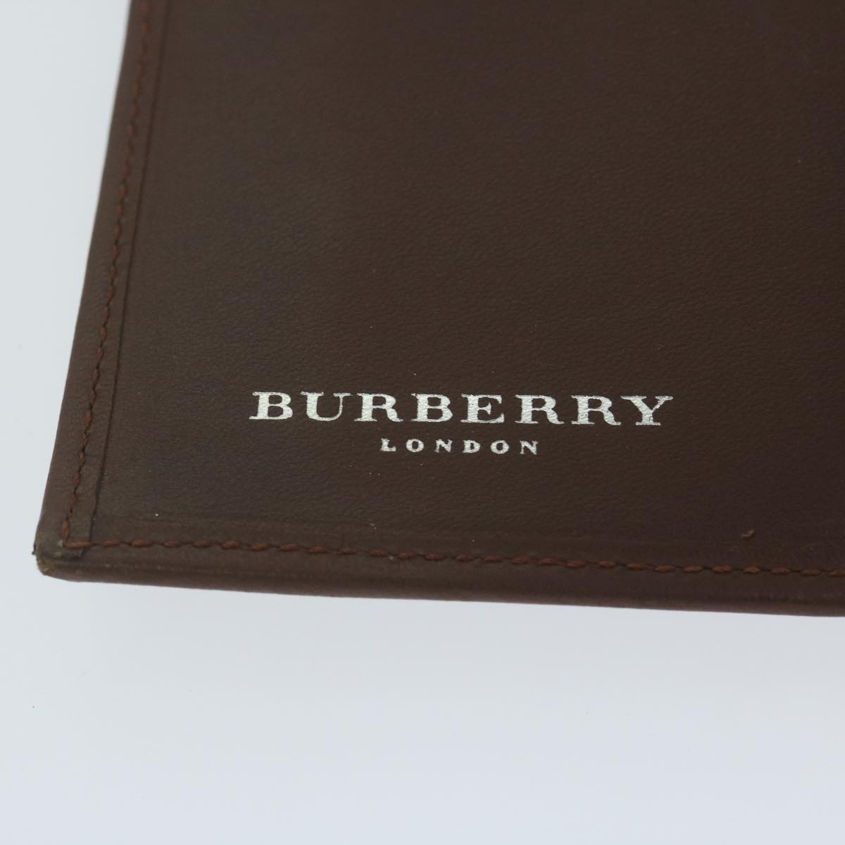 BURBERRY Nova Check Agenda Day Planner Cover Nylon Canvas Beige Auth hk1000