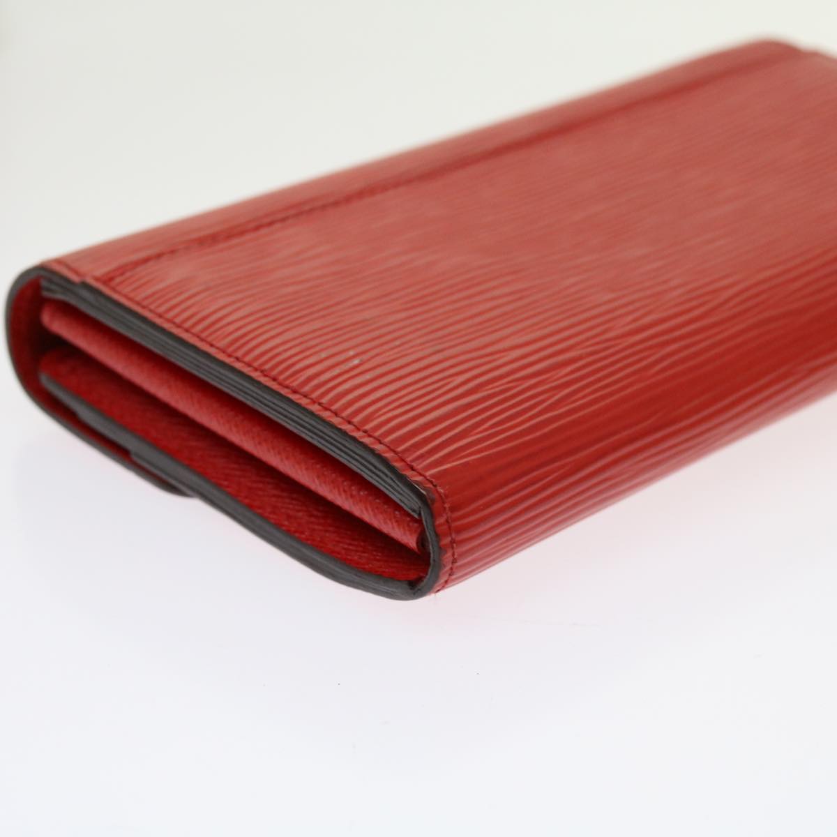 LOUIS VUITTON Epi Portefeiulle Sarah Long Wallet Red M60723 LV Auth hk1001