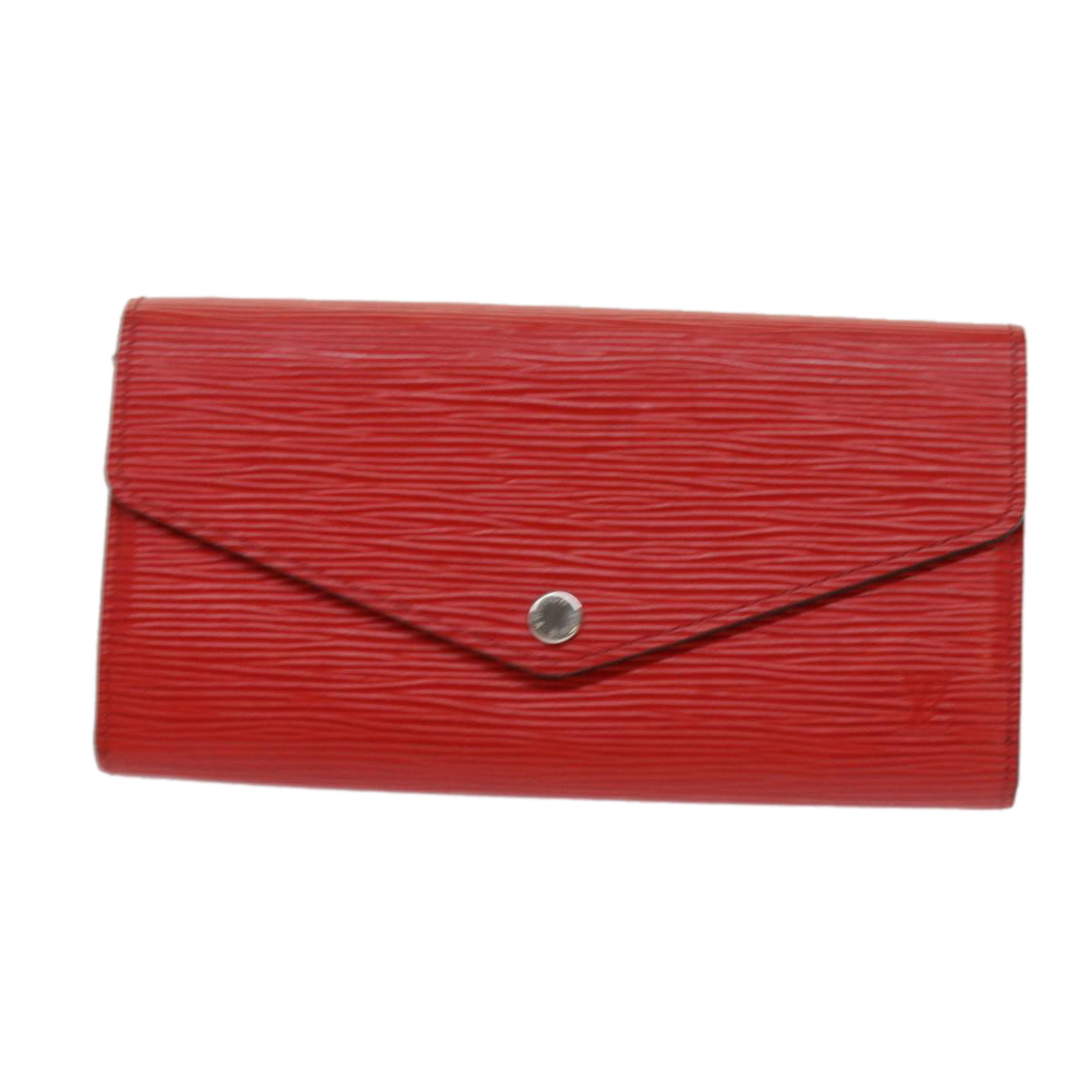 LOUIS VUITTON Epi Portefeiulle Sarah Long Wallet Red M60723 LV Auth hk1001