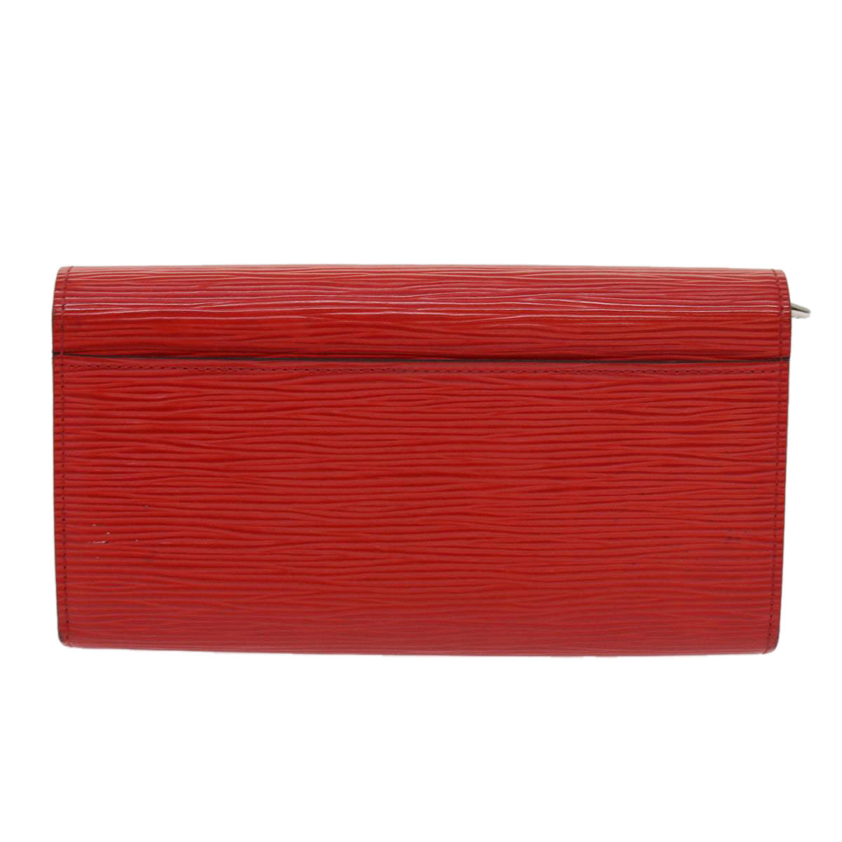 LOUIS VUITTON Epi Portefeiulle Sarah Long Wallet Red M60723 LV Auth hk1001