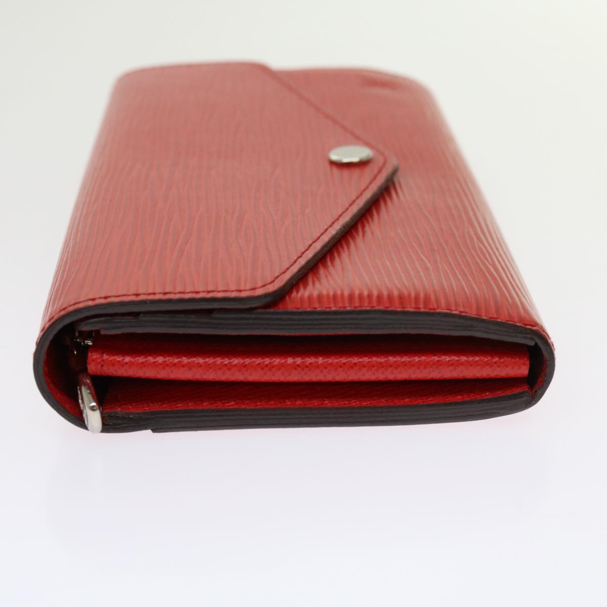 LOUIS VUITTON Epi Portefeiulle Sarah Long Wallet Red M60723 LV Auth hk1001