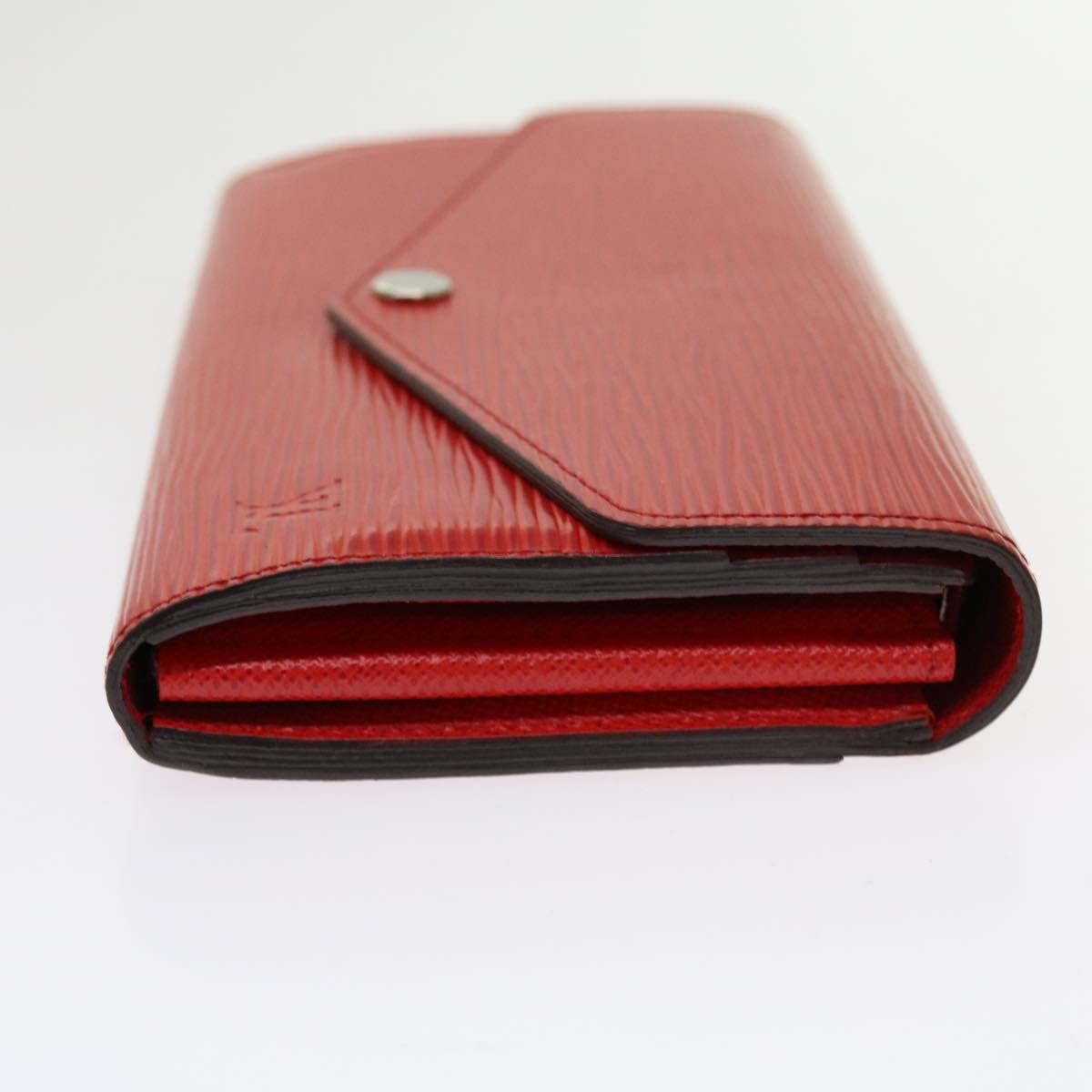 LOUIS VUITTON Epi Portefeiulle Sarah Long Wallet Red M60723 LV Auth hk1001