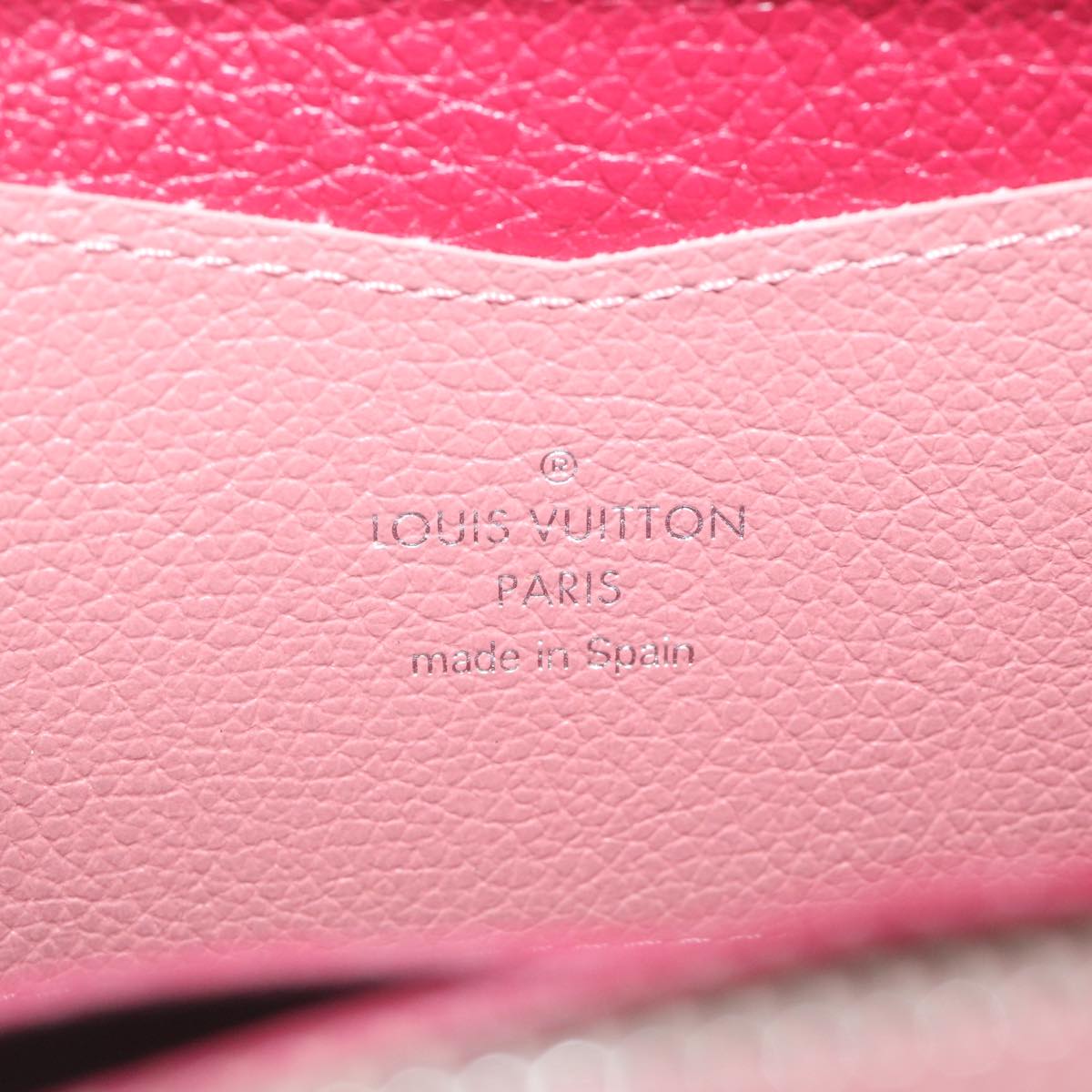 LOUIS VUITTON Zippy Rock Me Long Wallet Calf leather Pink M62949 LV Auth hk1005