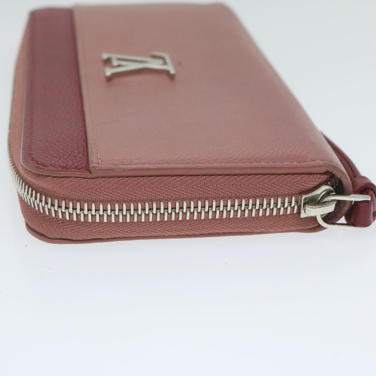 LOUIS VUITTON Zippy Rock Me Long Wallet Calf leather Pink M62949 LV Auth hk1005