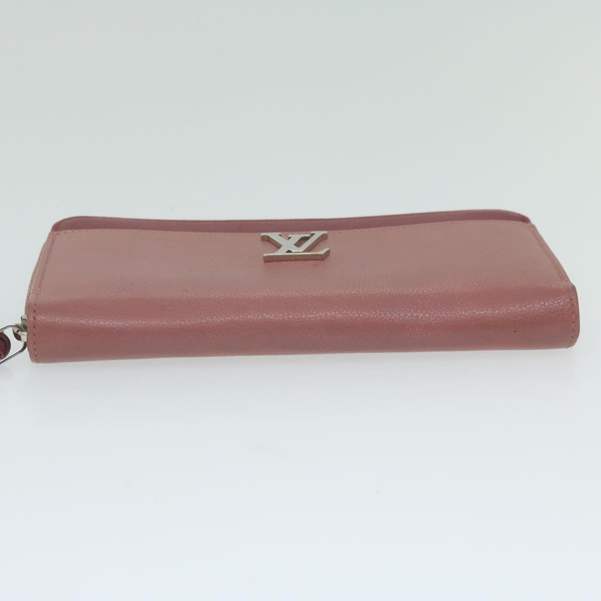 LOUIS VUITTON Zippy Rock Me Long Wallet Calf leather Pink M62949 LV Auth hk1005