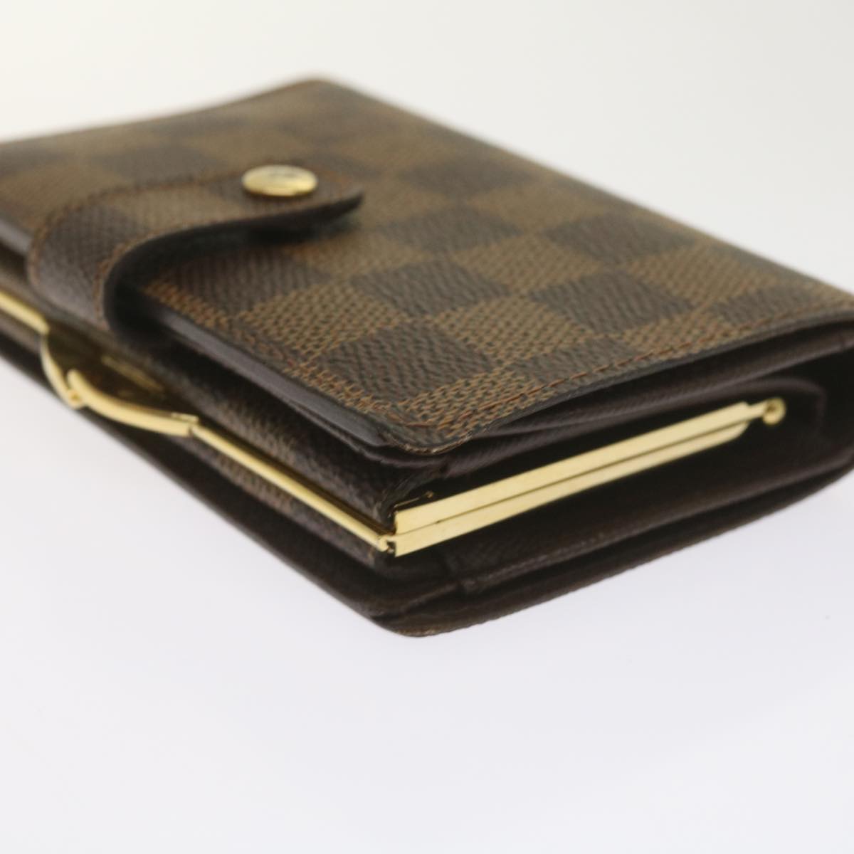 LOUIS VUITTON Damier Ebene Portefeuille Viennois Wallet N61674 LV Auth hk1061