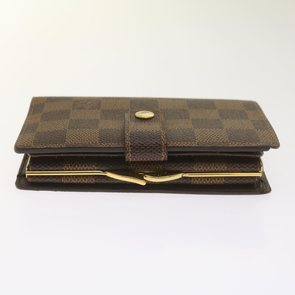 LOUIS VUITTON Damier Ebene Portefeuille Viennois Wallet N61674 LV Auth hk1061