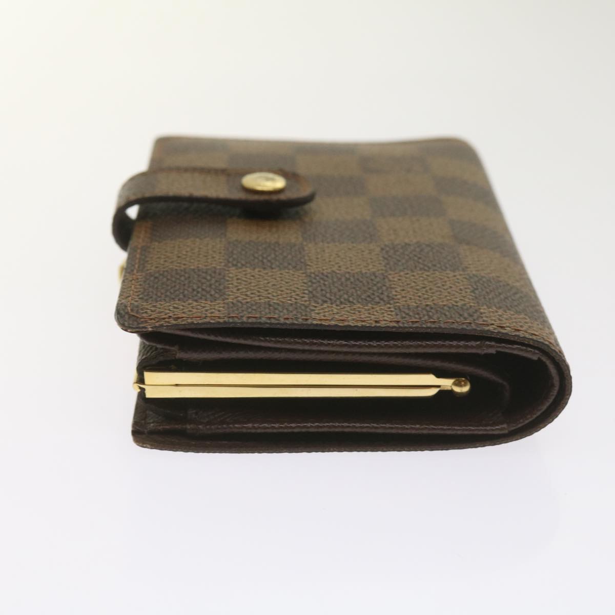 LOUIS VUITTON Damier Ebene Portefeuille Viennois Wallet N61674 LV Auth hk1061