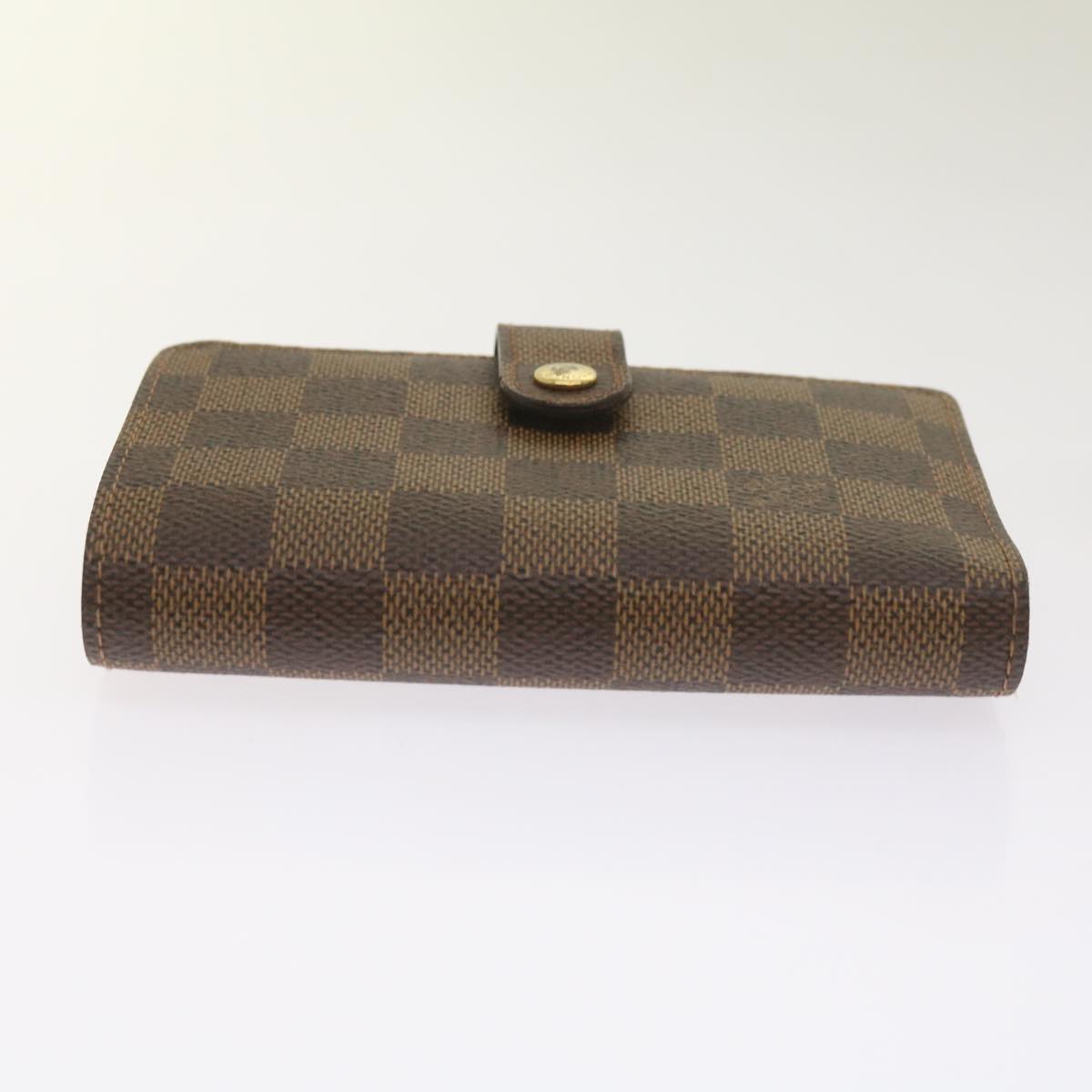 LOUIS VUITTON Damier Ebene Portefeuille Viennois Wallet N61674 LV Auth hk1061