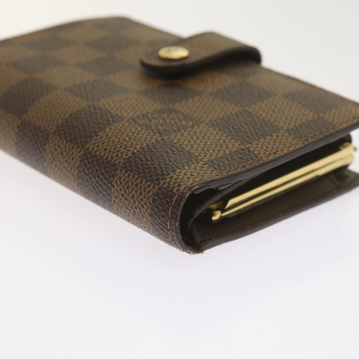 LOUIS VUITTON Damier Ebene Portefeuille Viennois Wallet N61674 LV Auth hk1061