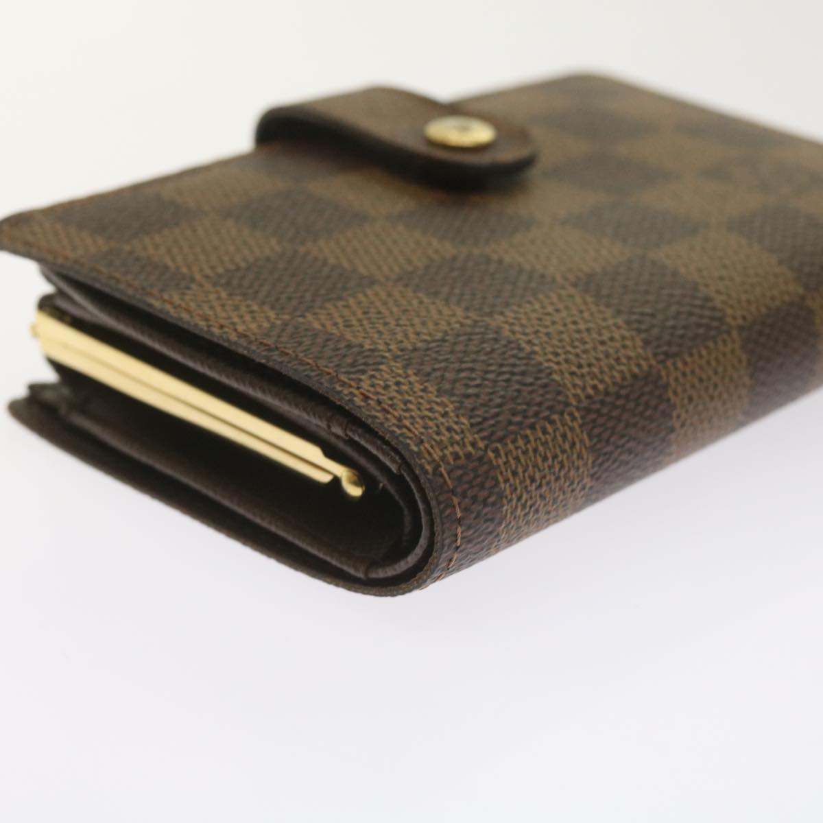 LOUIS VUITTON Damier Ebene Portefeuille Viennois Wallet N61674 LV Auth hk1061