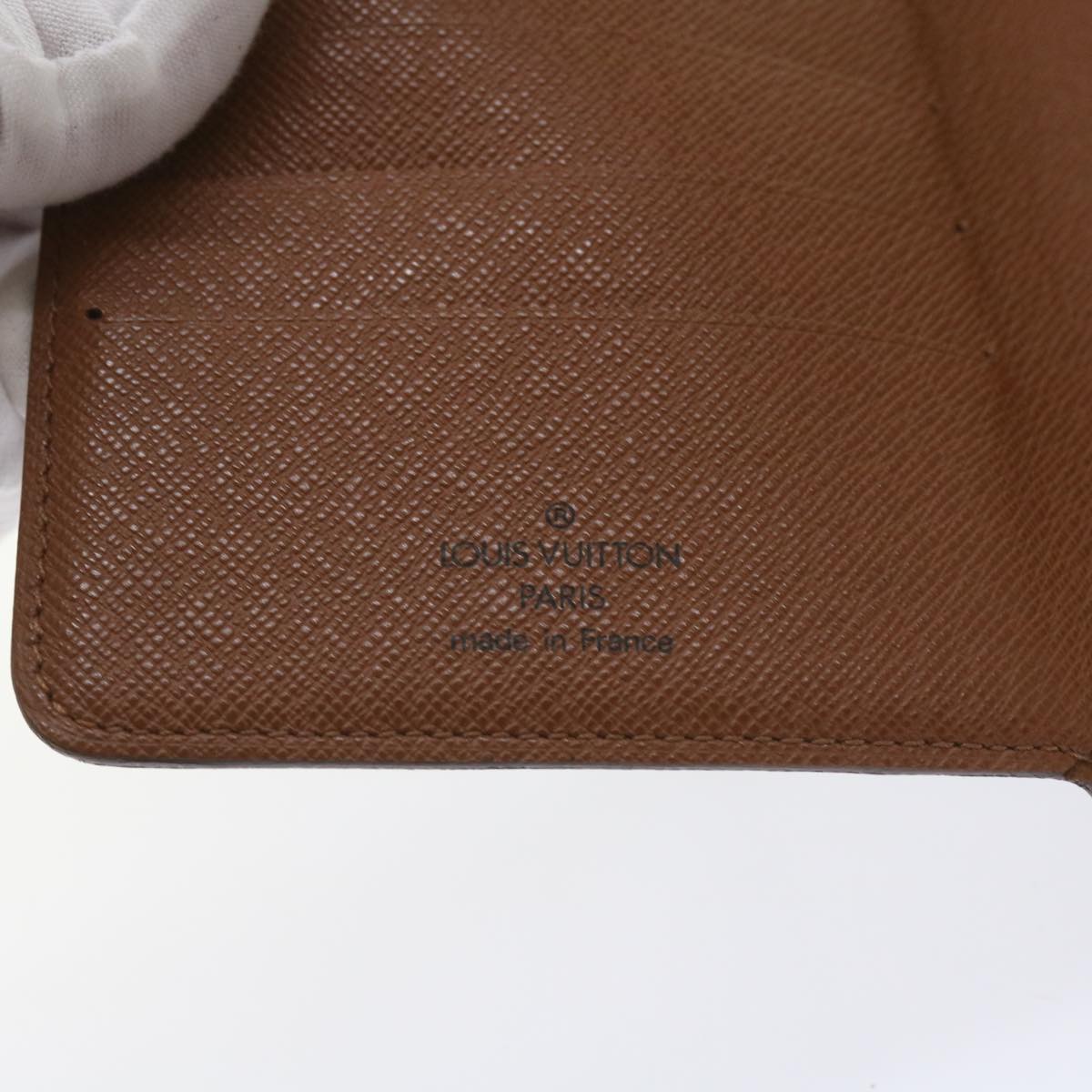 LOUIS VUITTON Monogram Porto Papie Zip Wallet M61207 LV Auth hk1065