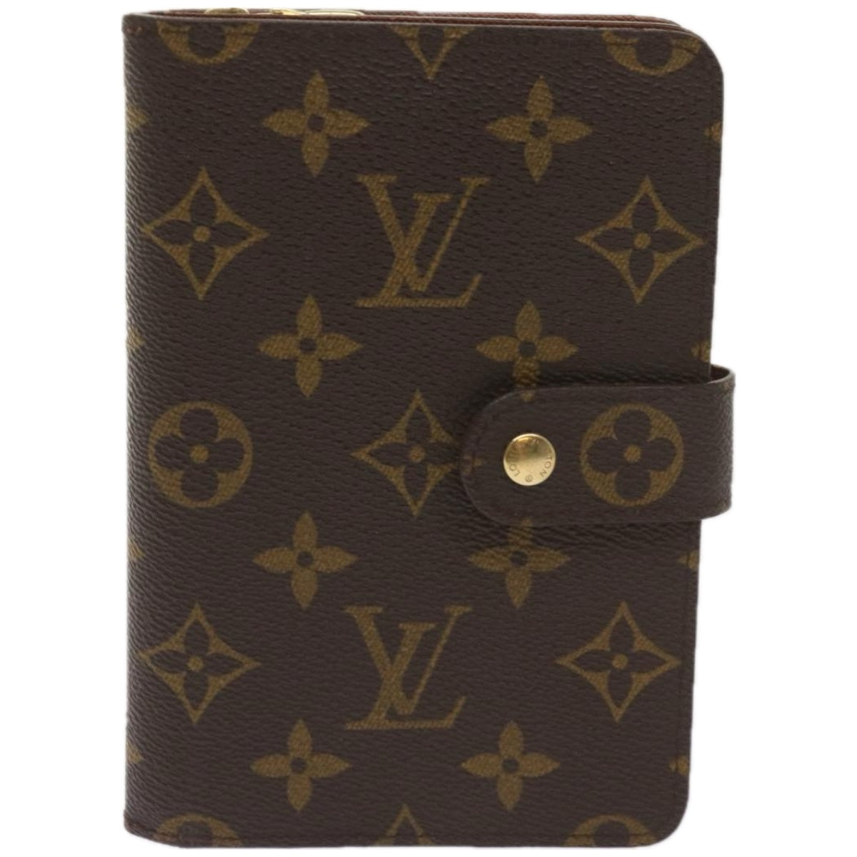 LOUIS VUITTON Monogram Porto Papie Zip Wallet M61207 LV Auth hk1065