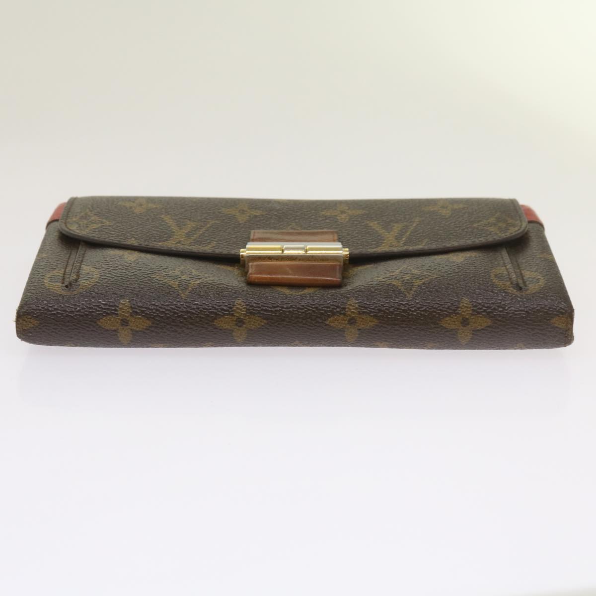 LOUIS VUITTON Monogram Portefeuille Elysee Long Wallet Red M60503 LV Auth hk1069