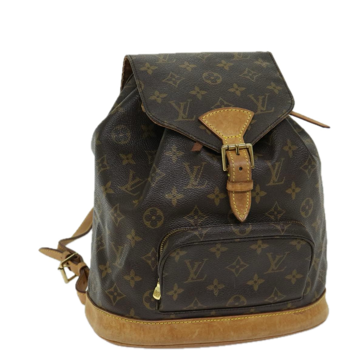 LOUIS VUITTON Monogram Montsouris MM Backpack M51136 LV Auth hk1078