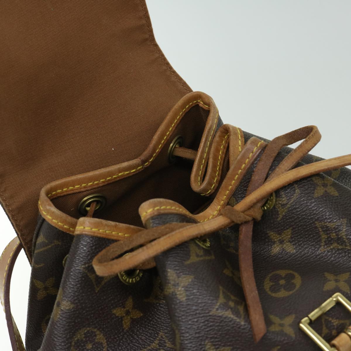 LOUIS VUITTON Monogram Montsouris MM Backpack M51136 LV Auth hk1078