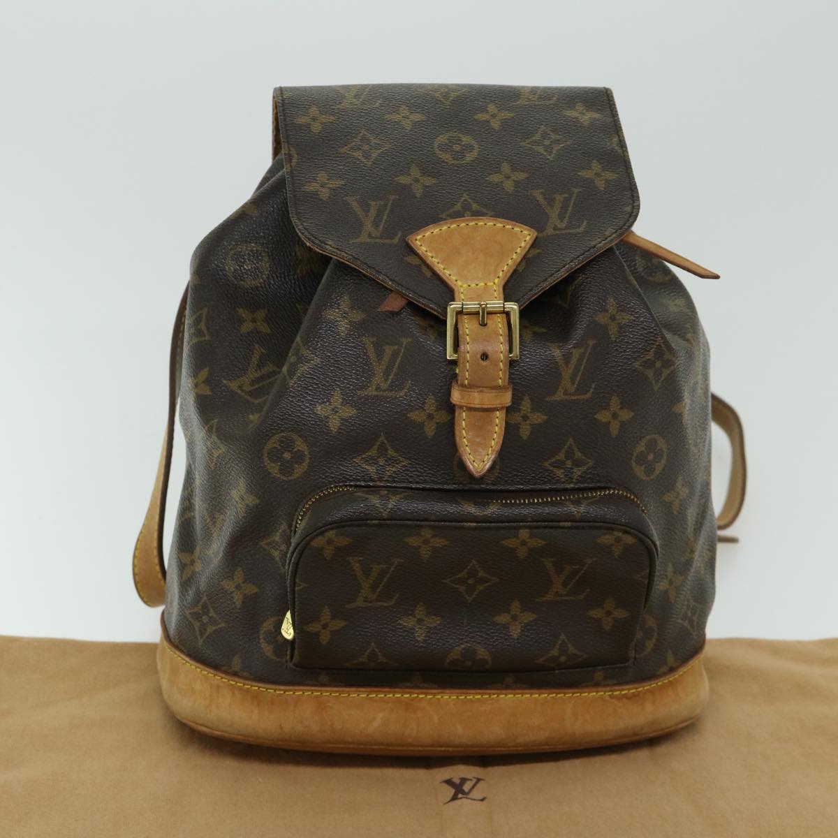 LOUIS VUITTON Monogram Montsouris MM Backpack M51136 LV Auth hk1078