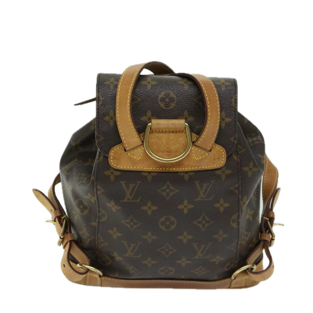 LOUIS VUITTON Monogram Montsouris MM Backpack M51136 LV Auth hk1078