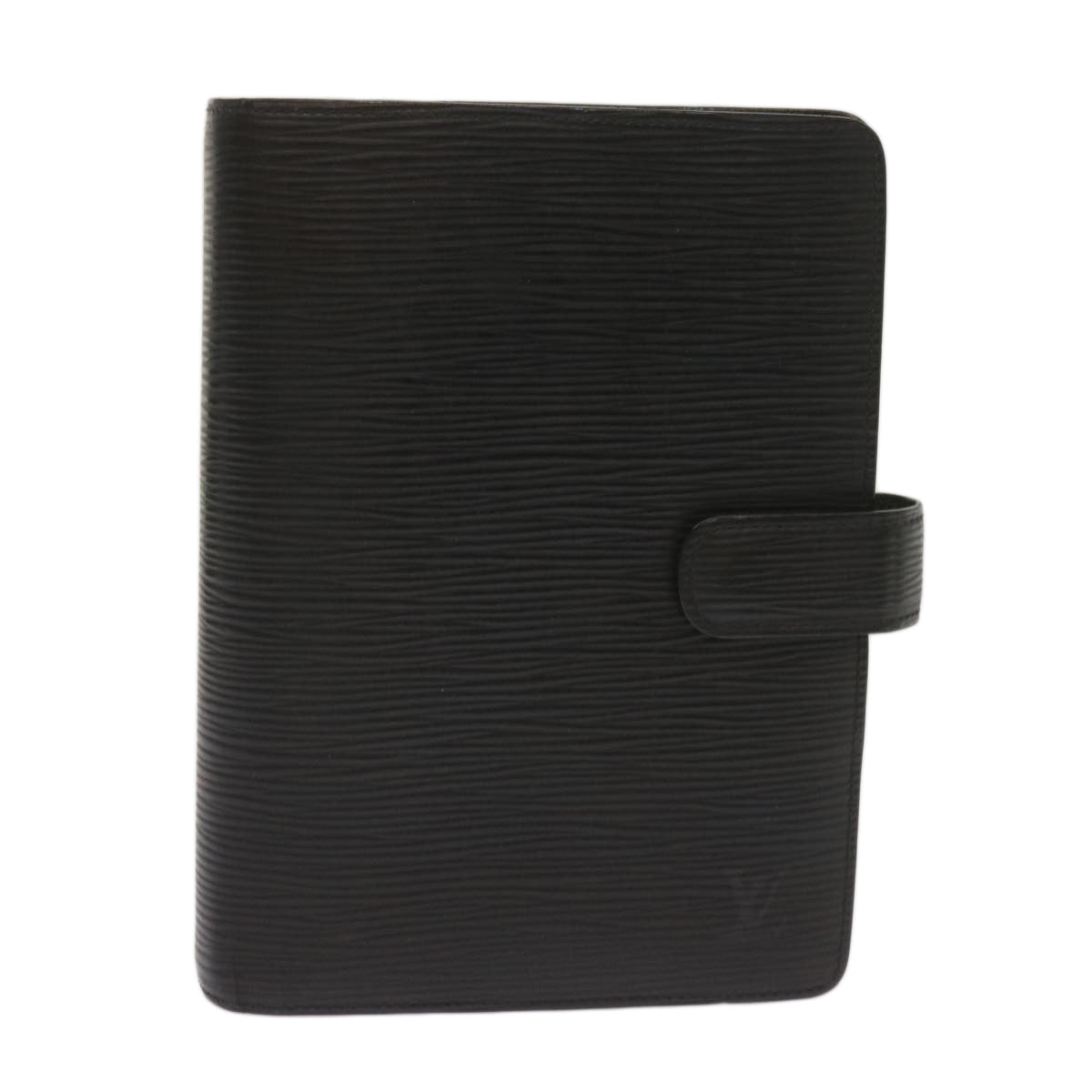 LOUIS VUITTON Epi Agenda MM Day Planner Cover Black R20042 LV Auth hk1125