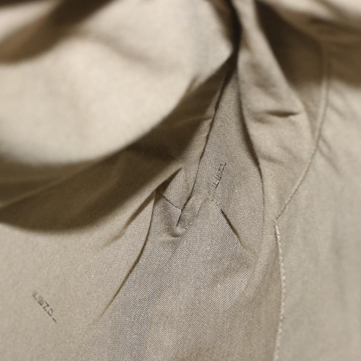 FENDI Shoulder Bag Leather Bronze Auth hk1152