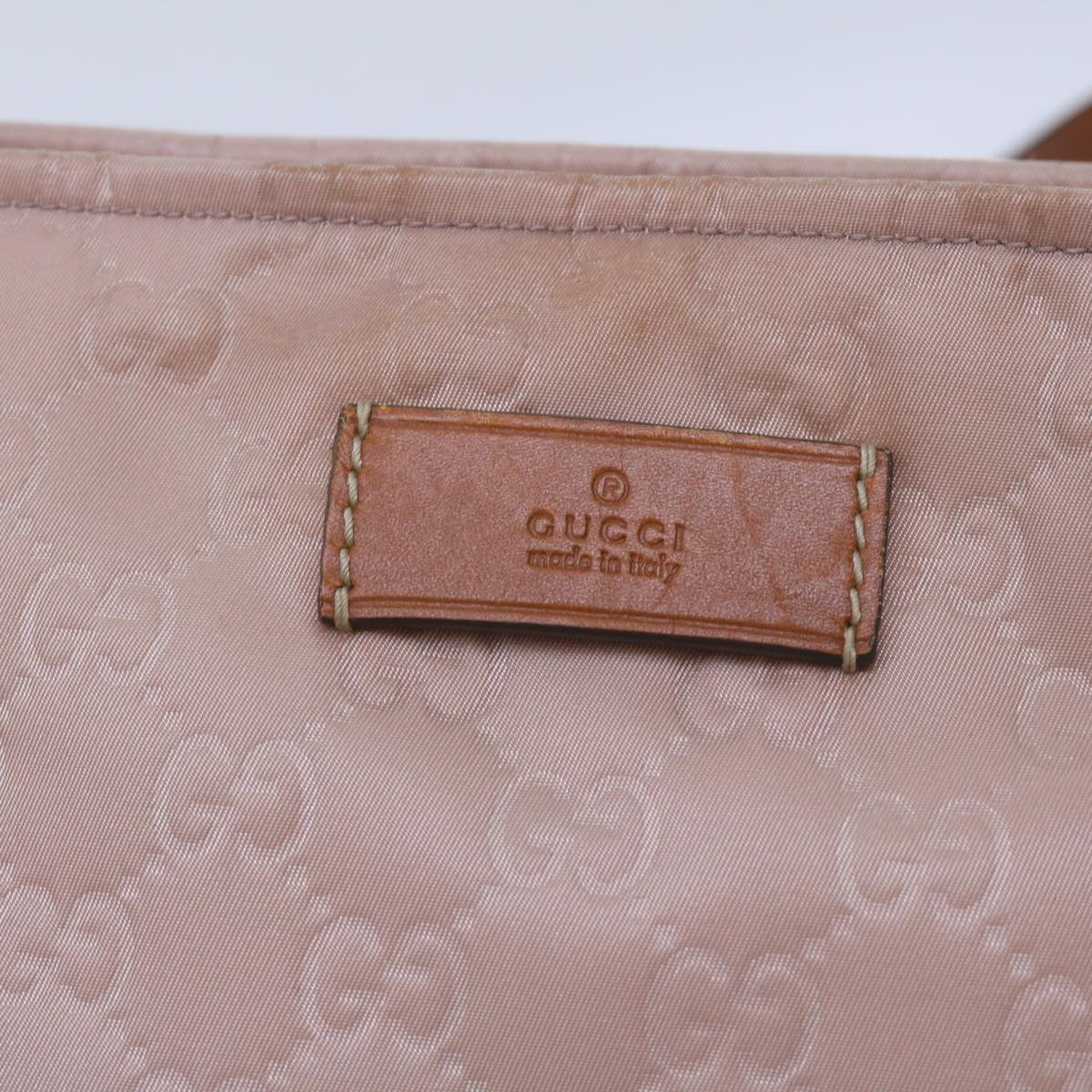 GUCCI GG Canvas Shoulder Bag Pink 308840 Auth hk1155