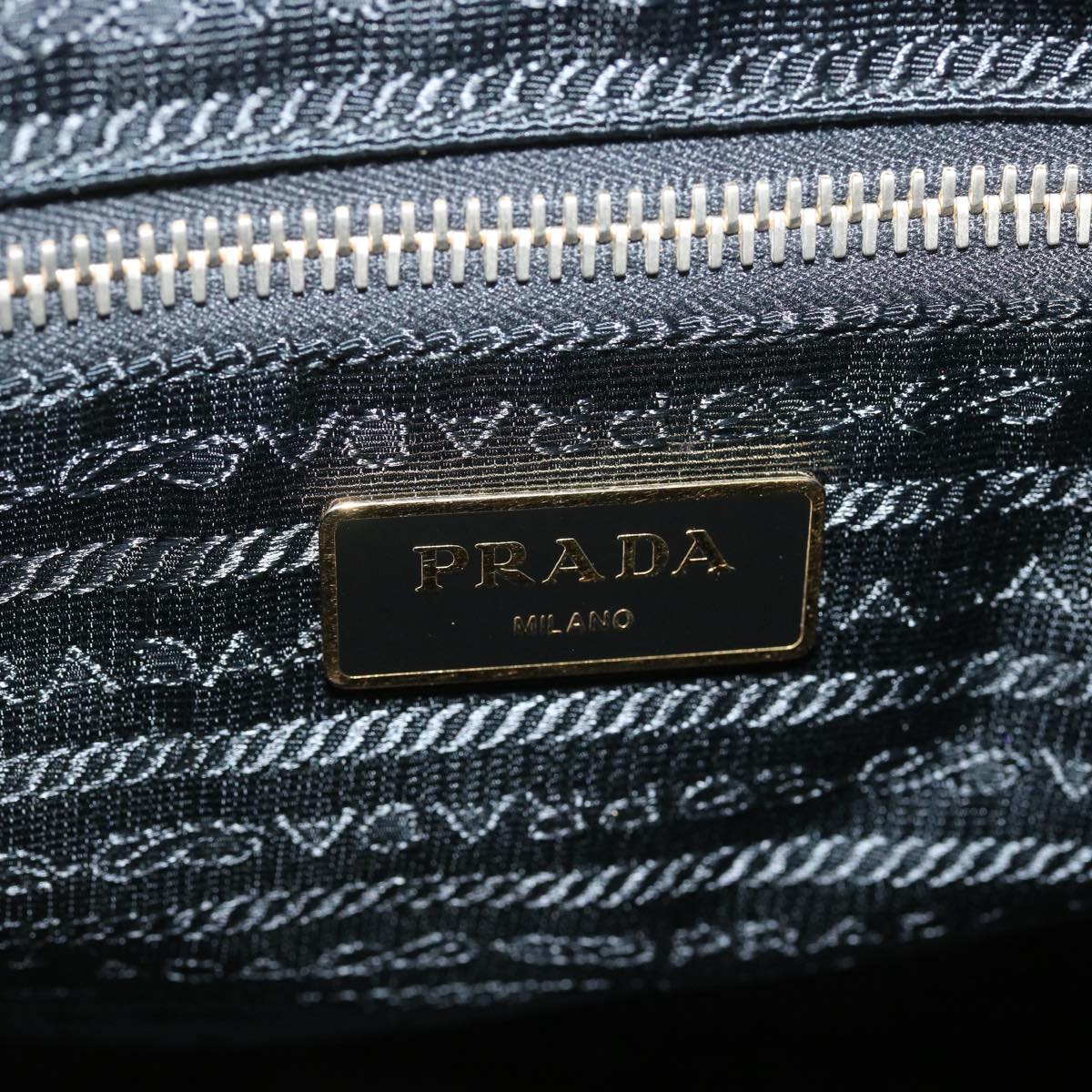 PRADA Hand Bag Nylon Black Auth hk1173