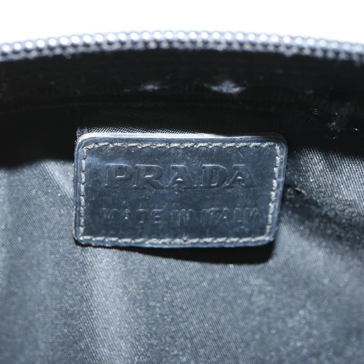 PRADA Pouch Nylon Black Auth hk1175