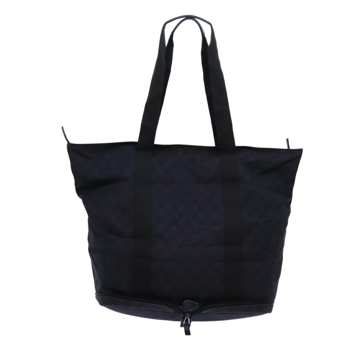 GUCCI GG Canvas Tote Bag Black Auth hk1242