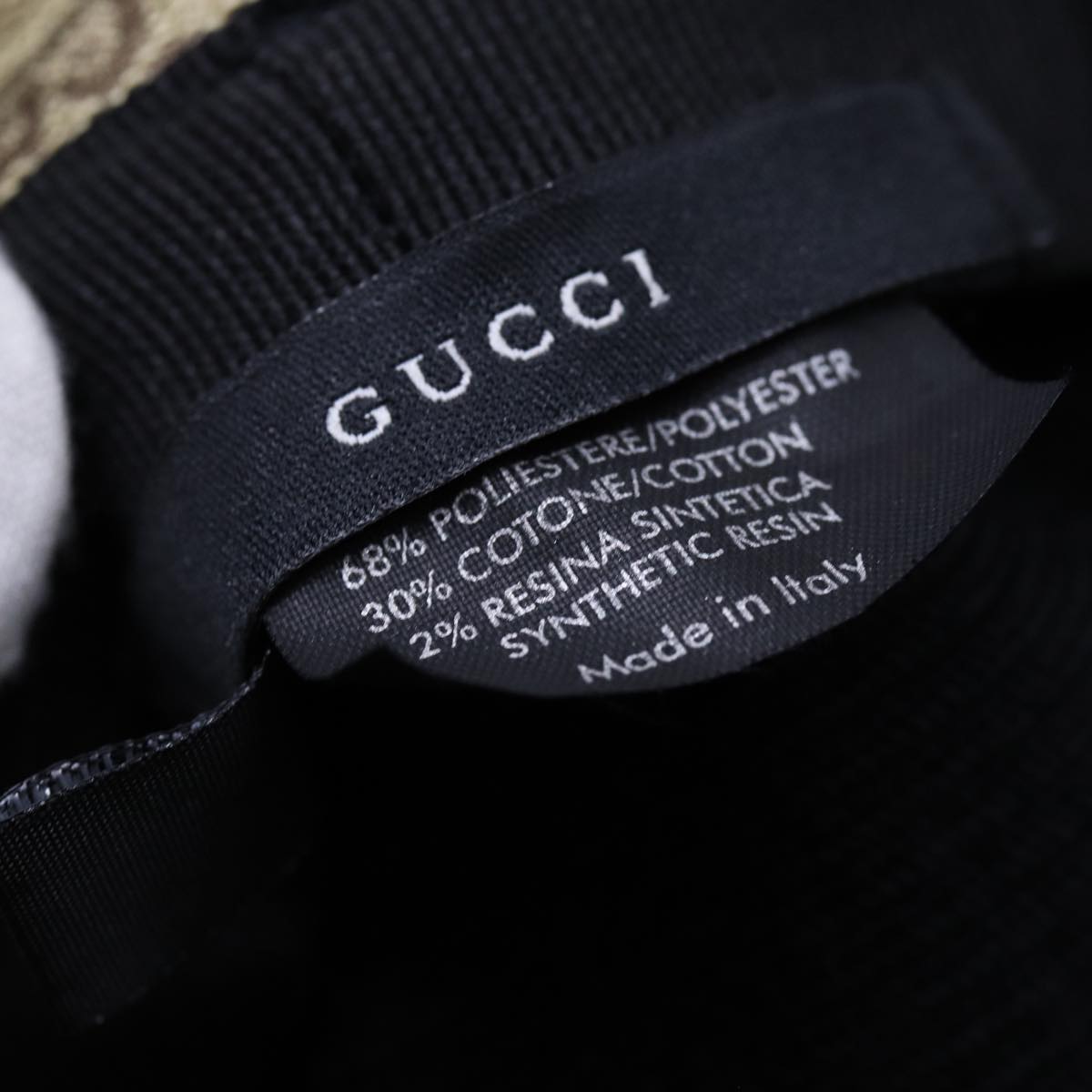 GUCCI GG Canvas Bucket Hat L Beige Auth hk1254