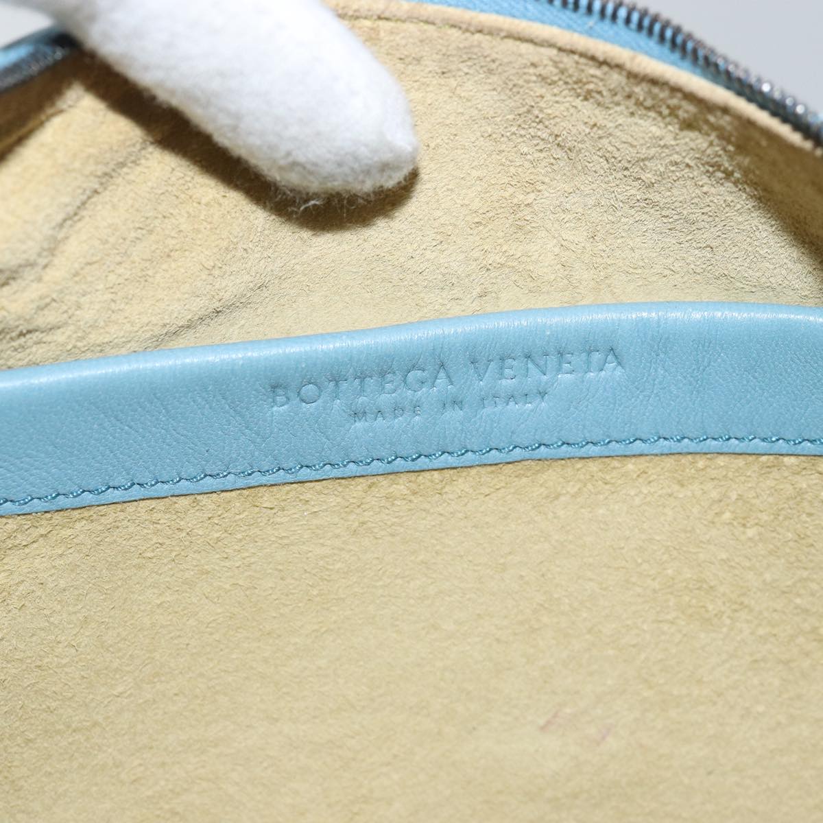 BOTTEGA VENETA Hand Bag Leather Outlet Blue 134675 Auth hk1300