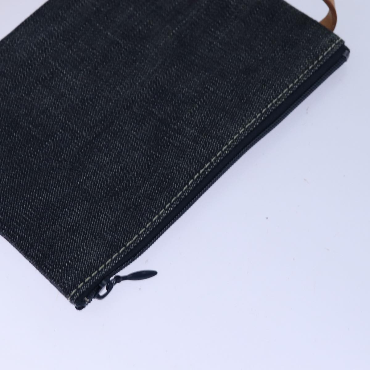 Burberrys Blue Label Tote Bag Denim Navy Auth hk1318