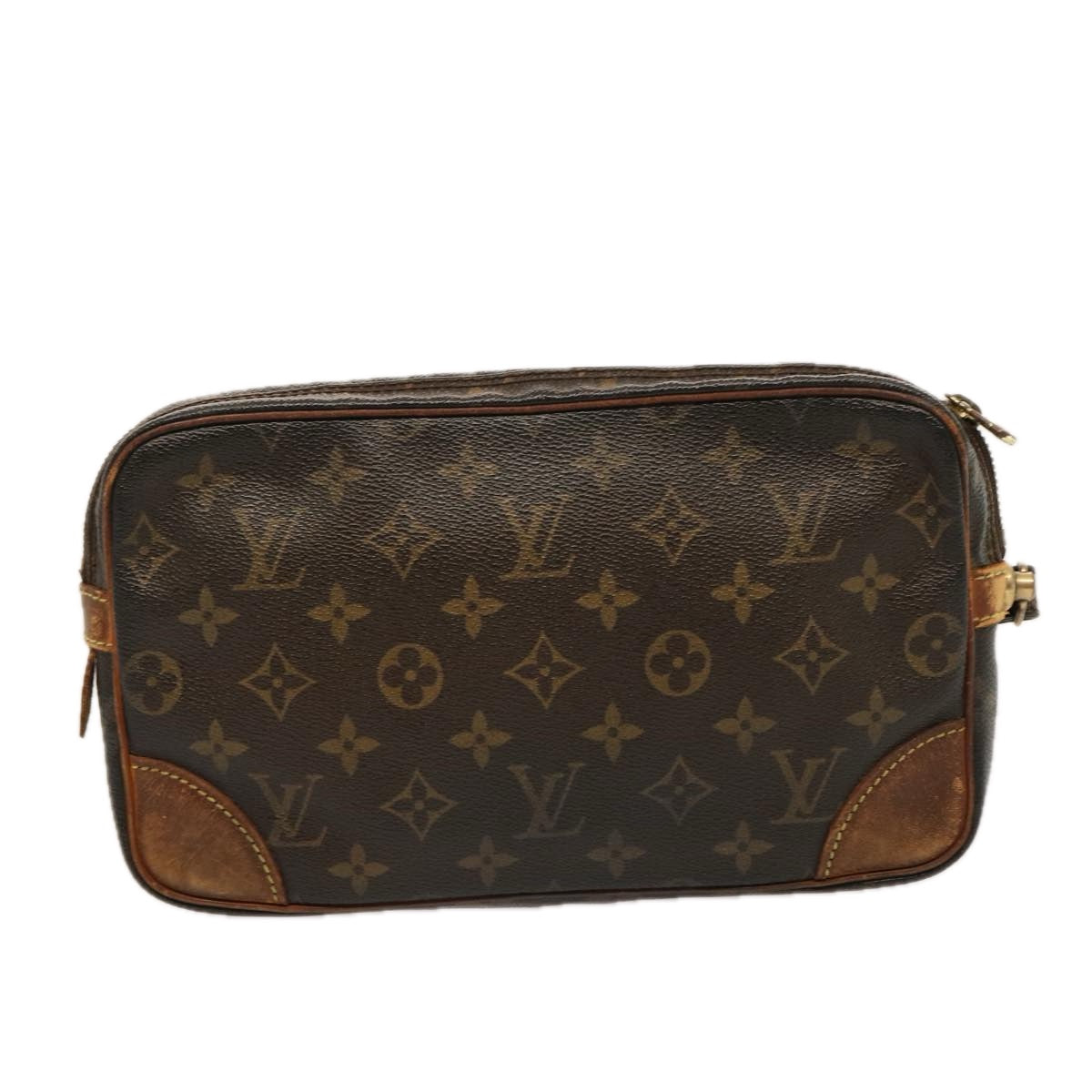 LOUIS VUITTON Monogram Marly Dragonne GM Clutch Bag M51825 LV Auth hk1340