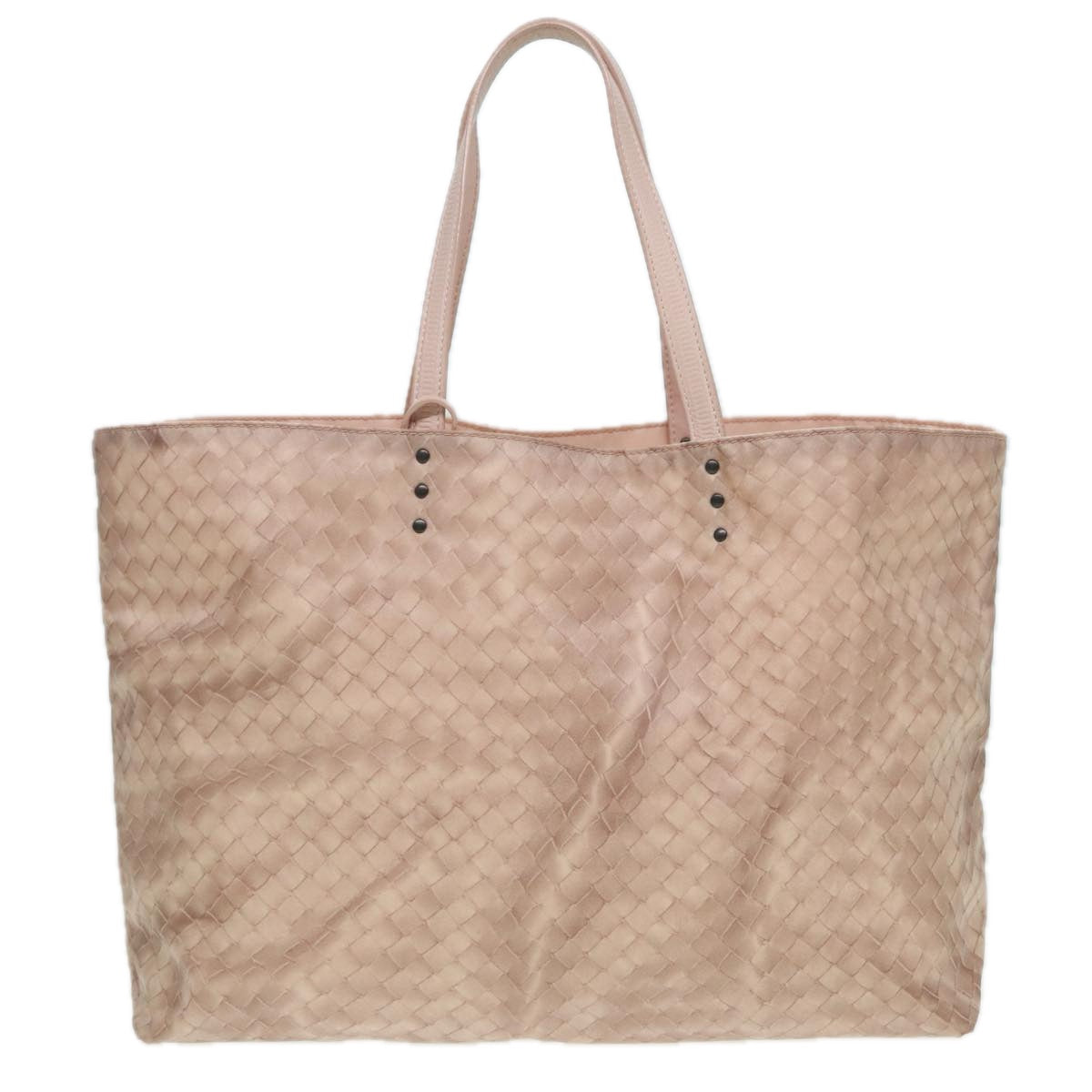 BOTTEGA VENETA Tote Bag Nylon Pink Auth hk1382