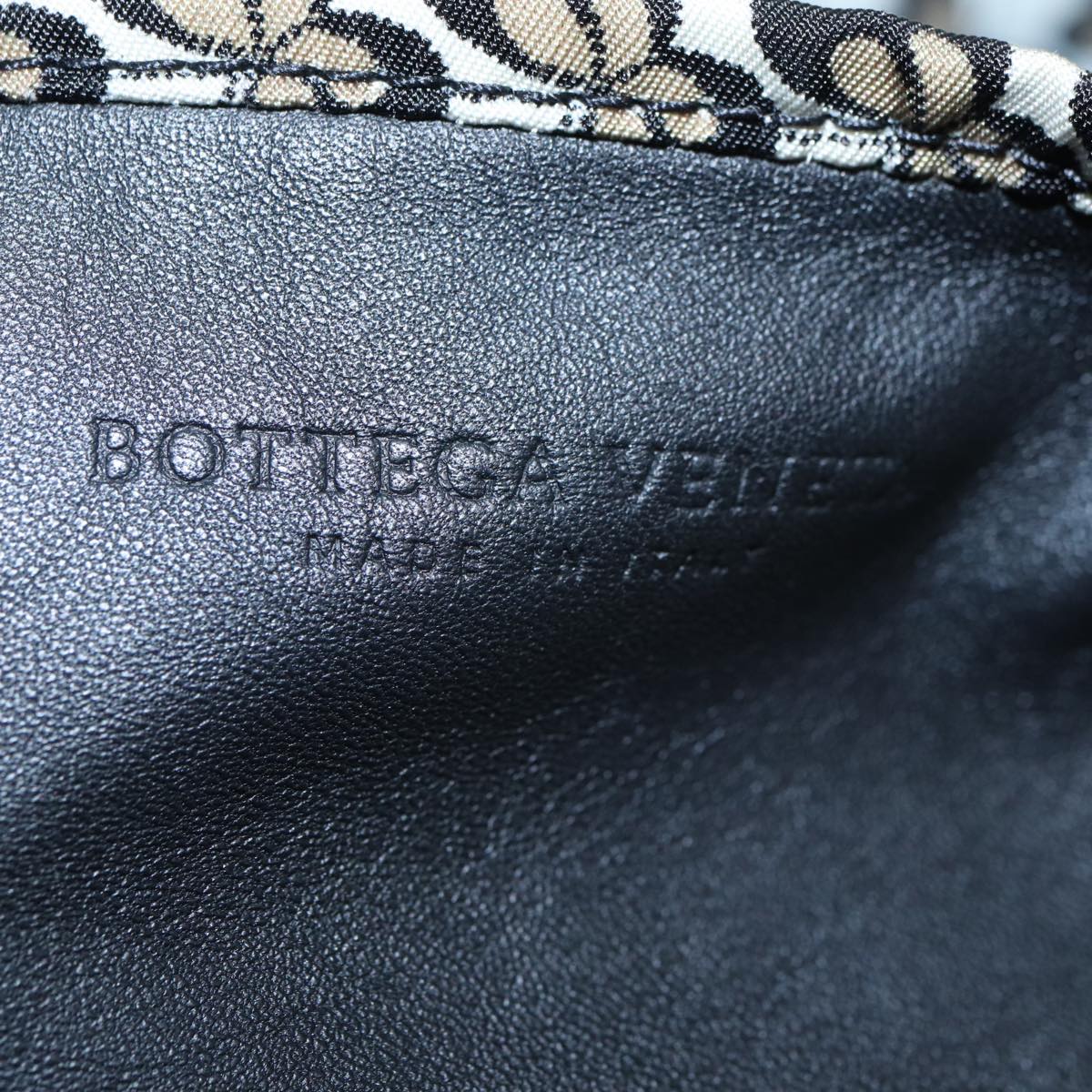 BOTTEGA VENETA Tote Bag Leather Black Auth hk1400