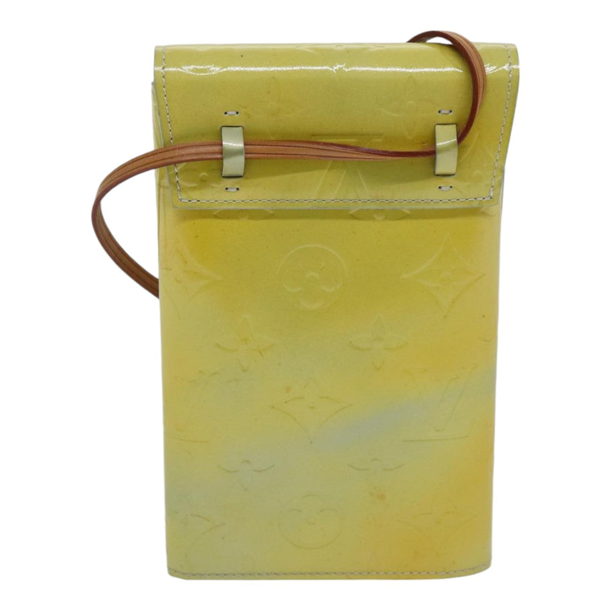 LOUIS VUITTON Monogram Vernis Walker Gris M91031 LV Auth hk1594