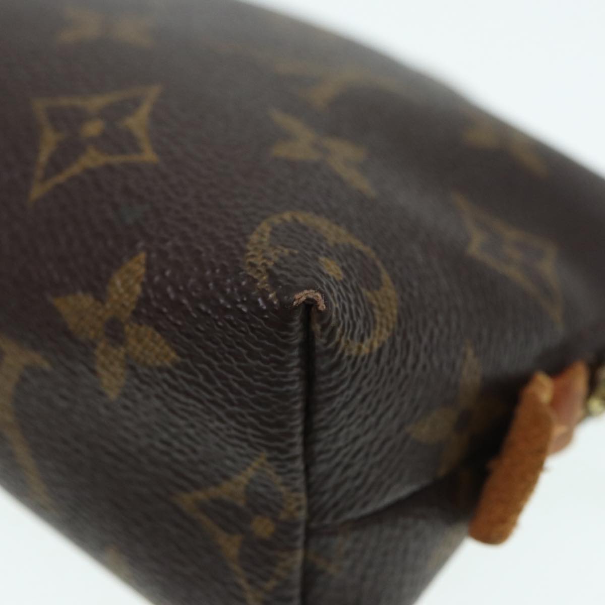 LOUIS VUITTON Monogram Pochette Cosmetic PM Cosmetic Pouch M47515 LV Auth hk1600