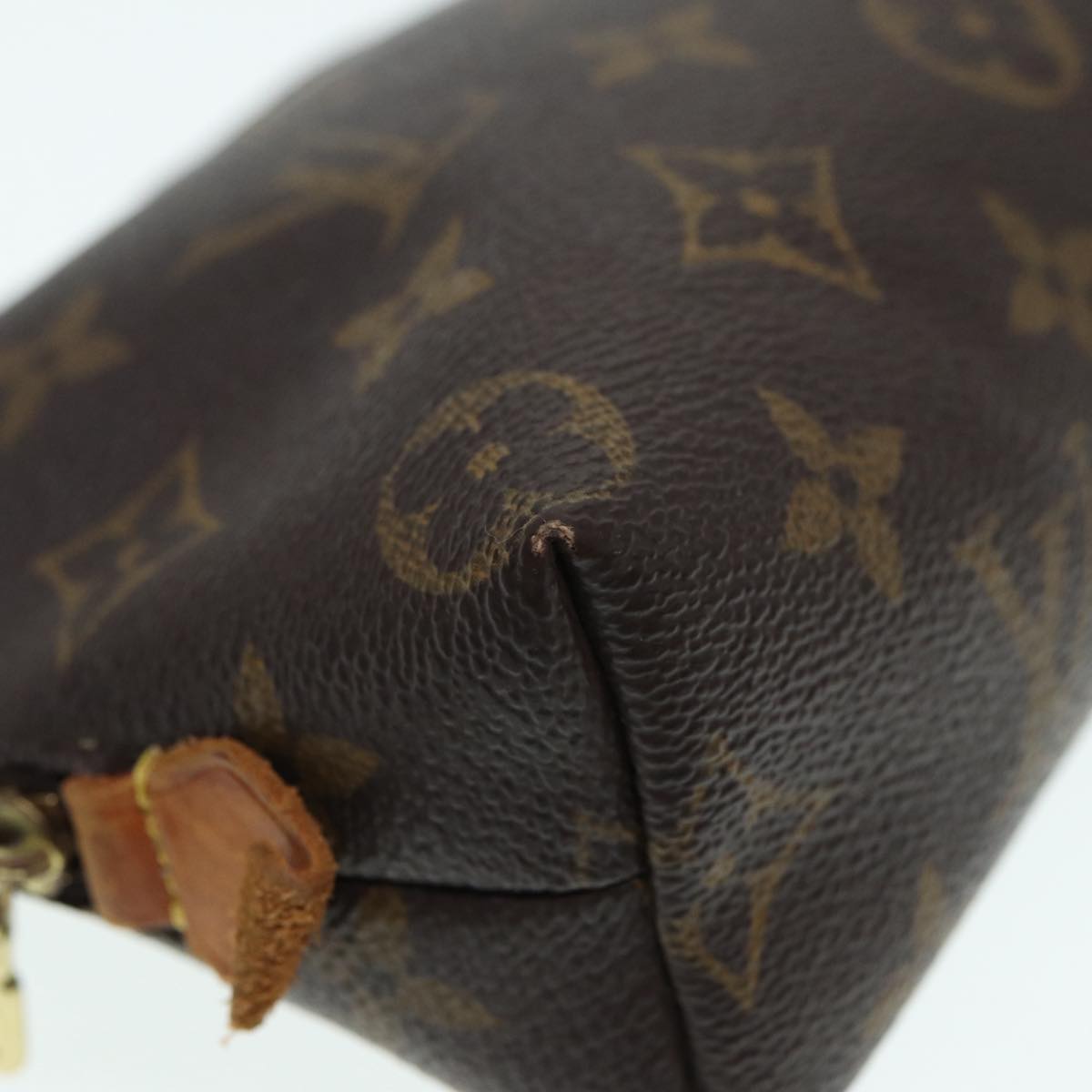 LOUIS VUITTON Monogram Pochette Cosmetic PM Cosmetic Pouch M47515 LV Auth hk1600