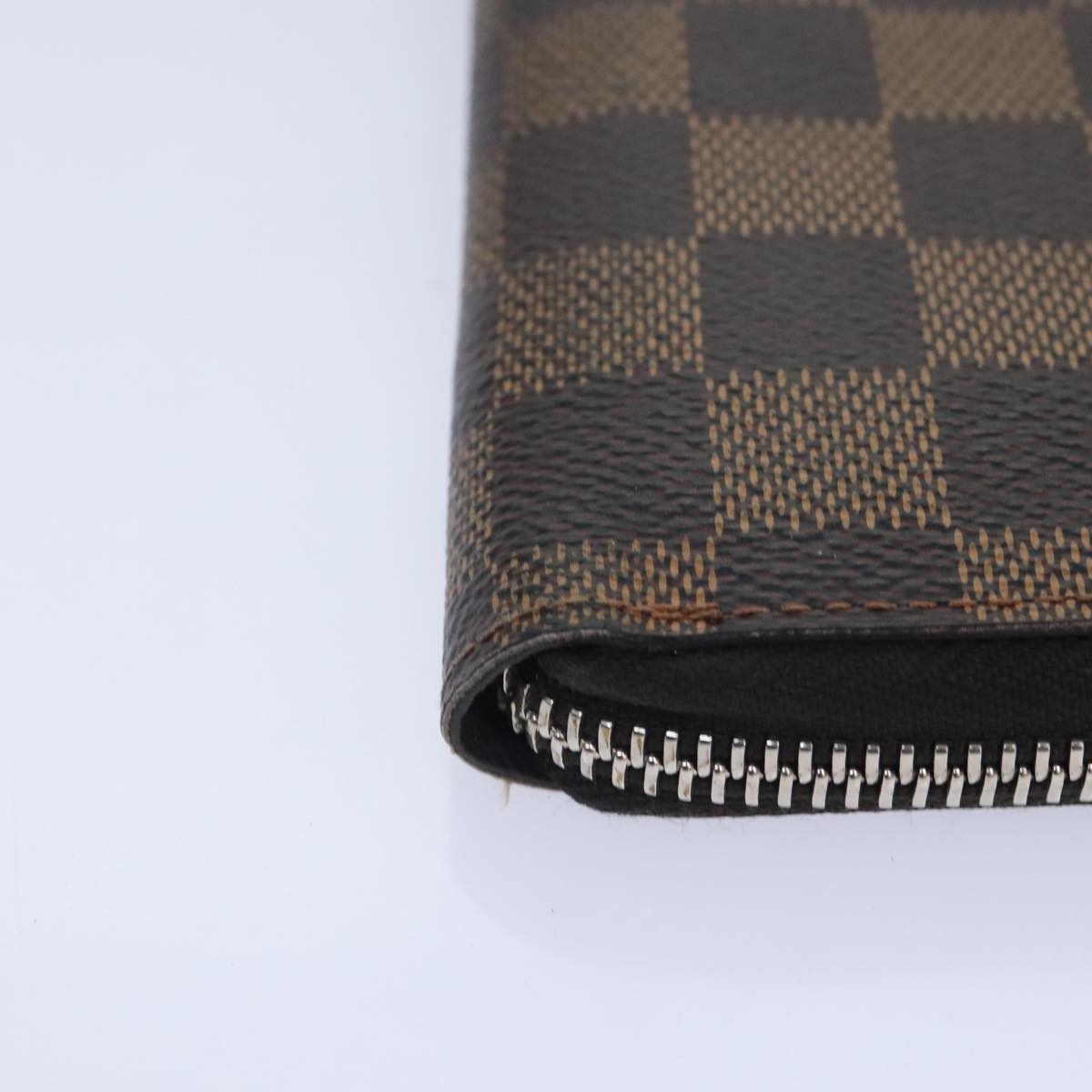 LOUIS VUITTON Damier Ebene Zippy Wallet Vertical Long Wallet N61207 Auth hk1692