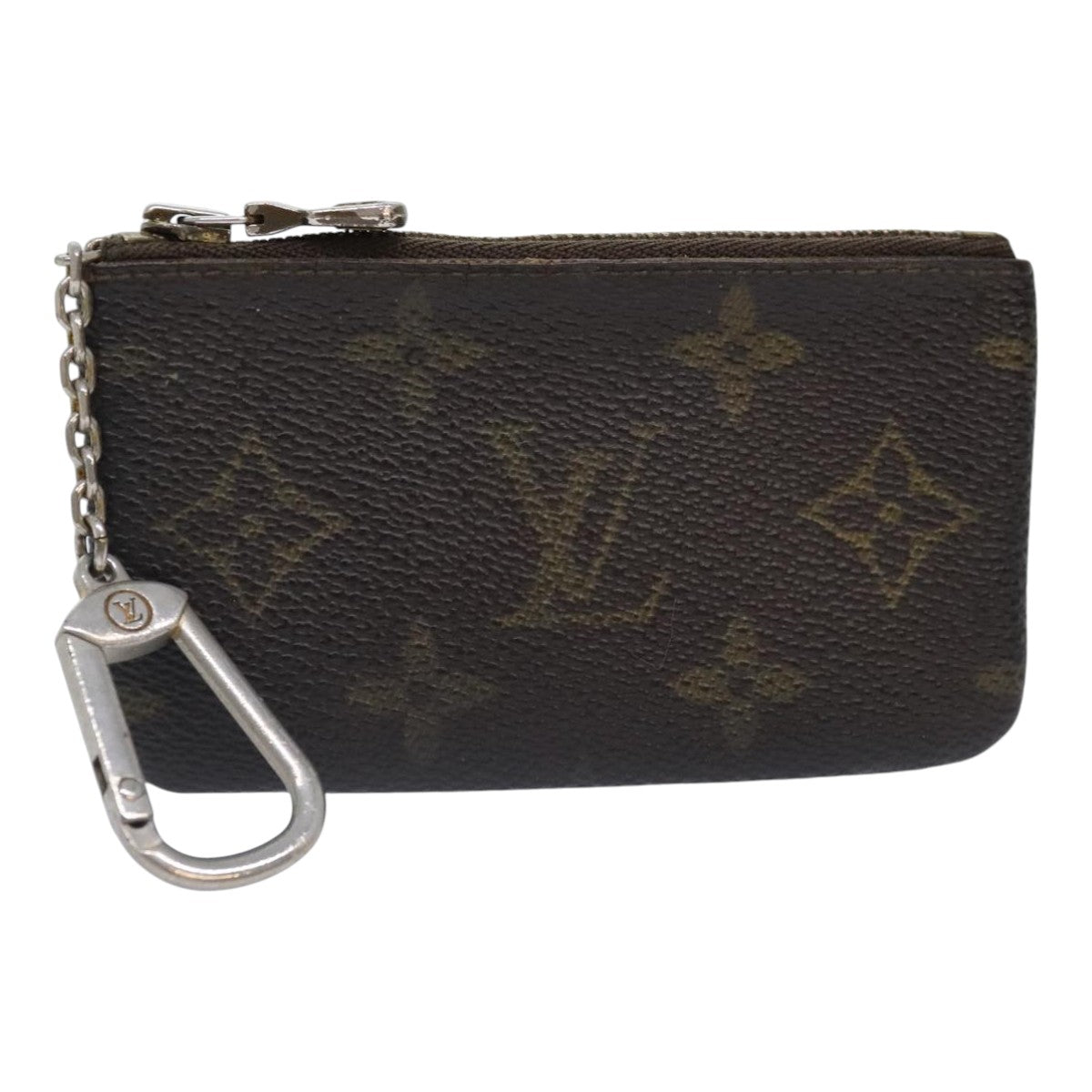 LOUIS VUITTON Monogram Pochette Cles Coin Purse M62650 LV Auth hk1696