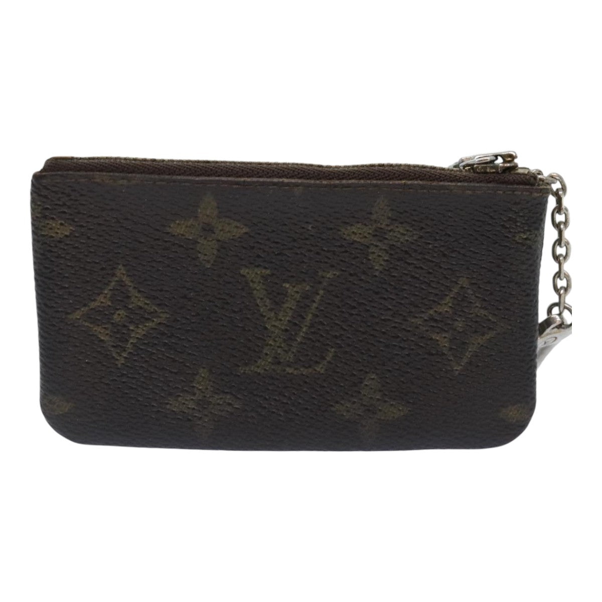 LOUIS VUITTON Monogram Pochette Cles Coin Purse M62650 LV Auth hk1696