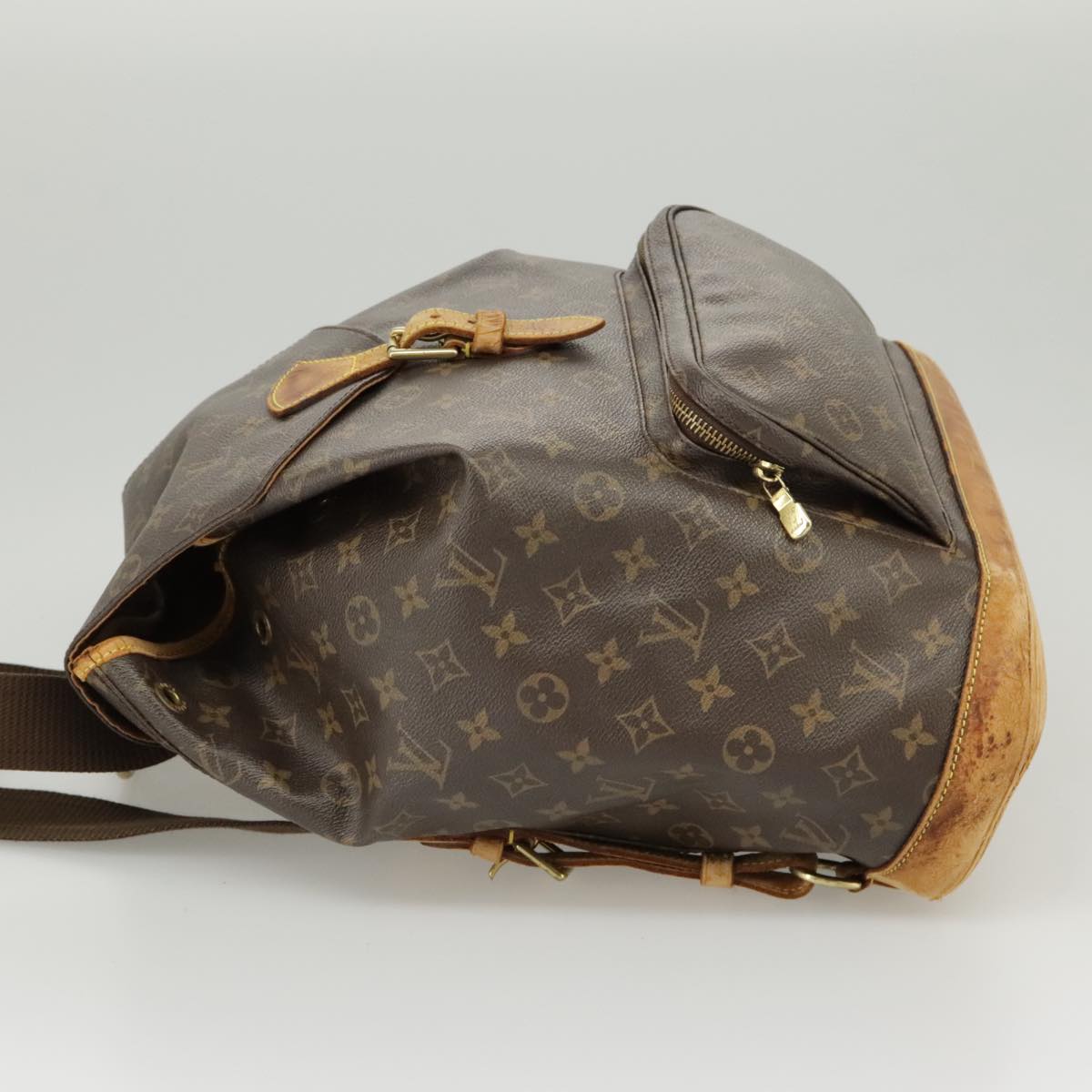 LOUIS VUITTON Monogram Montsouris GM Backpack M51135 LV Auth hk1819