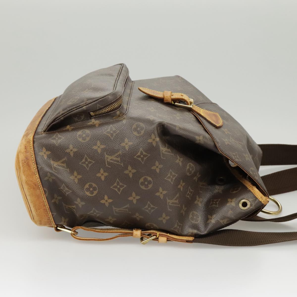 LOUIS VUITTON Monogram Montsouris GM Backpack M51135 LV Auth hk1819