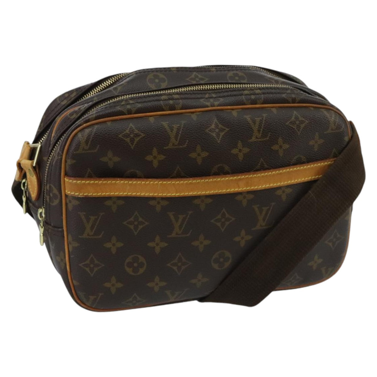 LOUIS VUITTON Monogram Reporter PM Shoulder Bag M45254 LV Auth hk1825