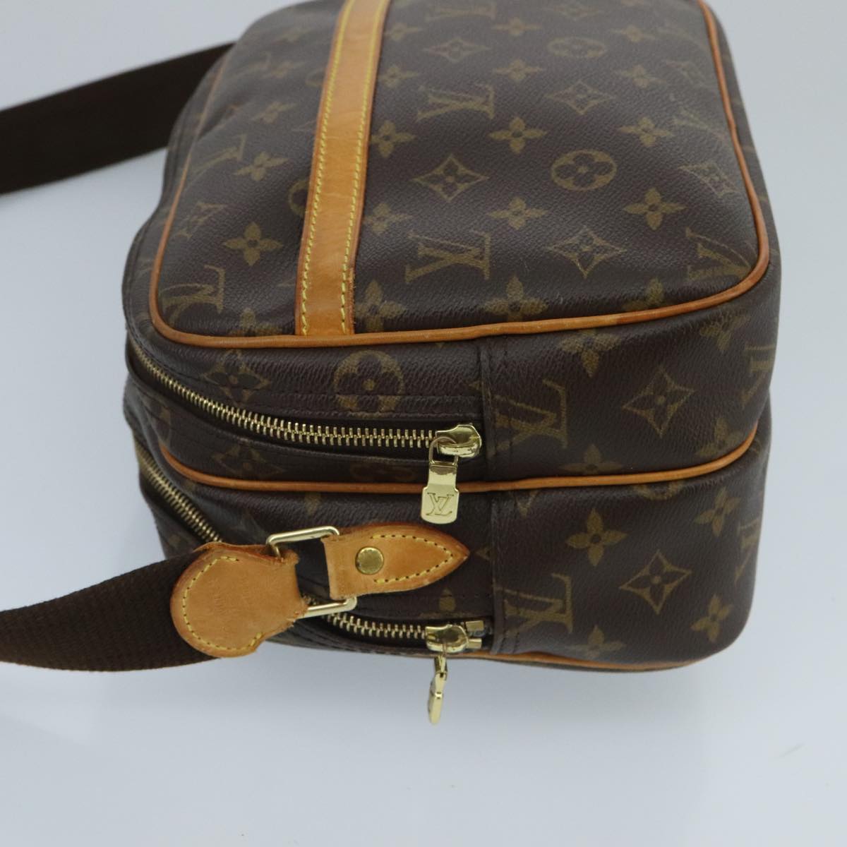 LOUIS VUITTON Monogram Reporter PM Shoulder Bag M45254 LV Auth hk1825