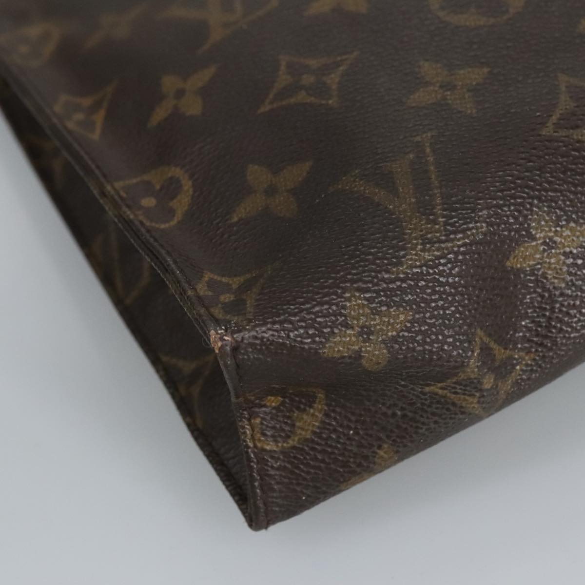 LOUIS VUITTON Monogram Poche Toilette 26 Pouch M47542 LV Auth hk1832