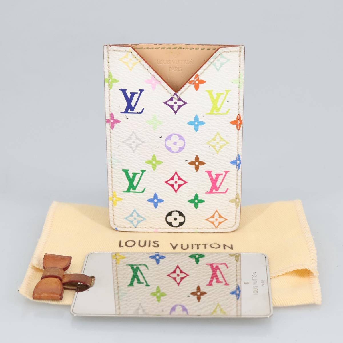 LOUIS VUITTON Monogram Multicolor Etui Miroir Hand Mirror M92651 LV Auth hk1856