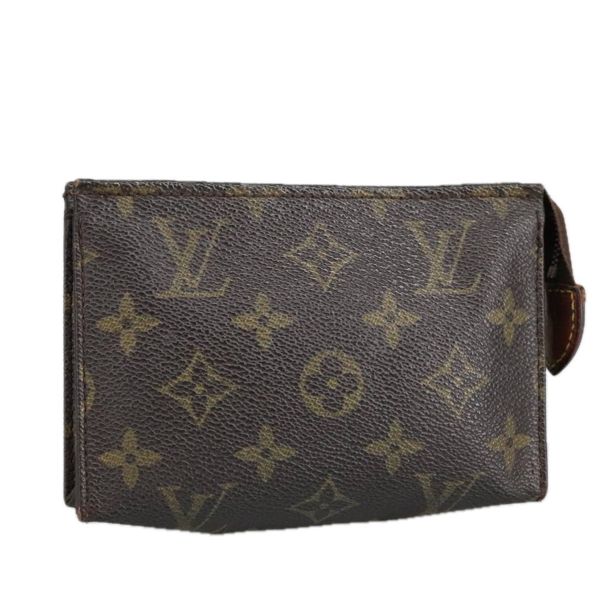 LOUIS VUITTON Monogram Poche Toilette 15 Pouch M47546 LV Auth hk1859