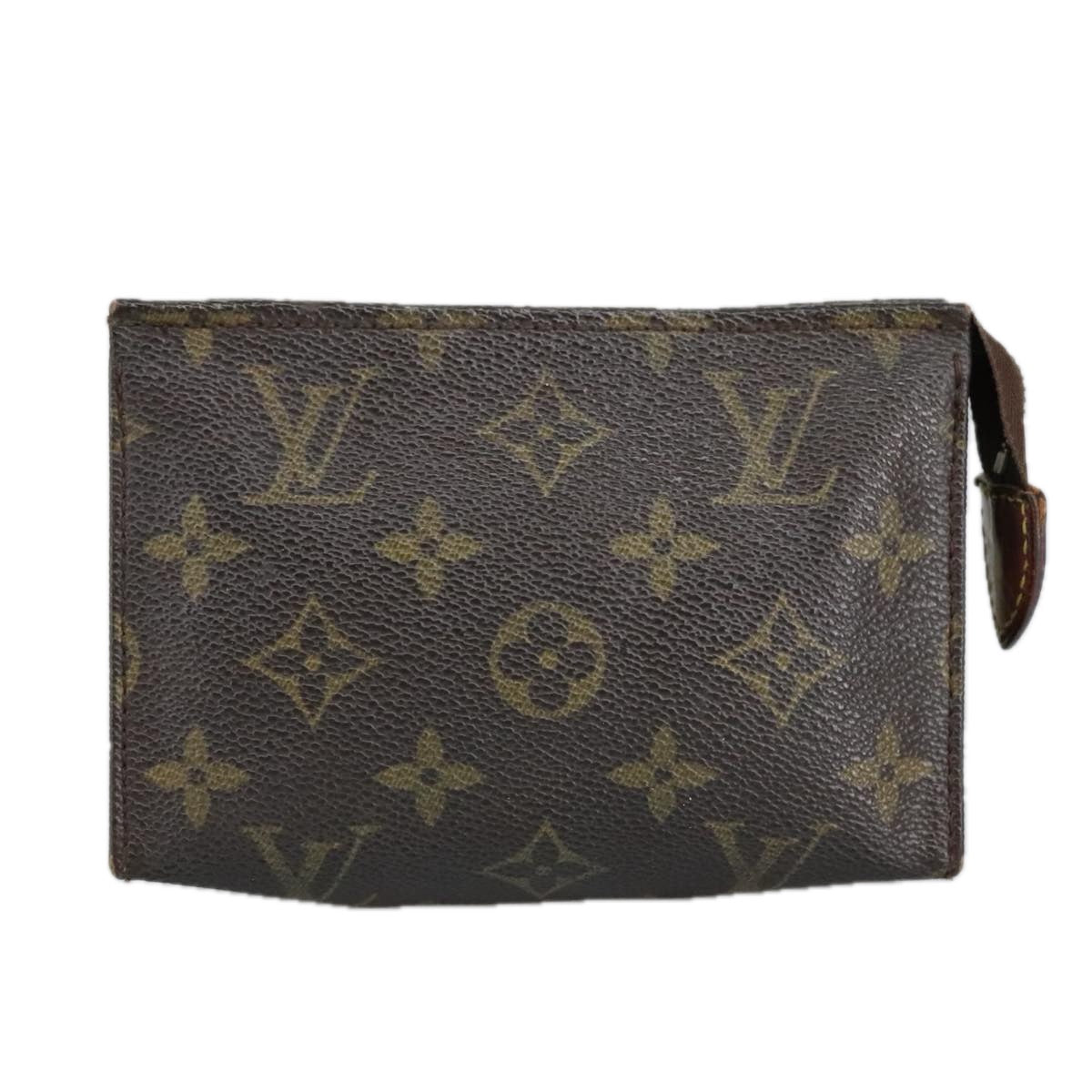 LOUIS VUITTON Monogram Poche Toilette 15 Pouch M47546 LV Auth hk1859