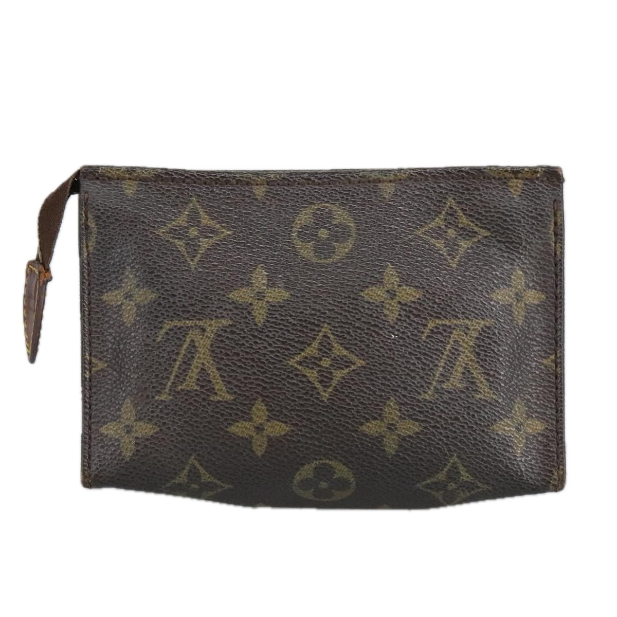 LOUIS VUITTON Monogram Poche Toilette 15 Pouch M47546 LV Auth hk1859